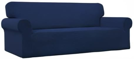 Easy-Going Stretch Oversized Sofa Couch Slipcover Washable Navy | 1-Piece Extra - Image 9