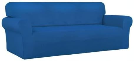 PureFit Stretch Couch Covers for Sofa Large Sofa Slipcovers Classic Blue | - Image 8