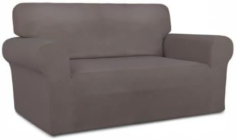 PureFit Stretch Loveseat Covers Fleece Couch Covers - Image 8