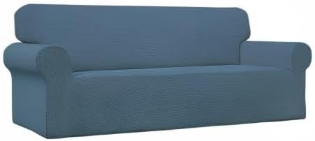 Easy-Going Stretch Oversized Sofa Couch Slipcover Washable Bluestone | 1-Piece - Image 9