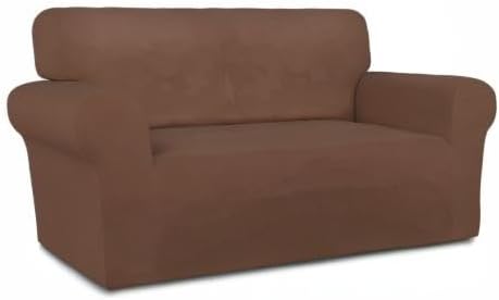 PureFit Stretch Loveseat Covers Fleece Couch Covers - Image 8