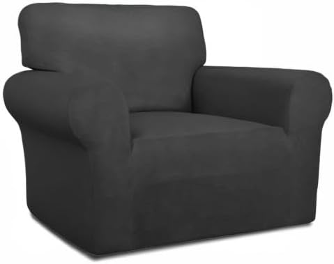 PureFit Super Stretch Chair Covers Fleece Couch Covers - Image 8