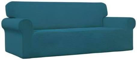 Easy-Going Stretch Oversized Sofa Couch Slipcover Washable Peacock Blue | - Image 9