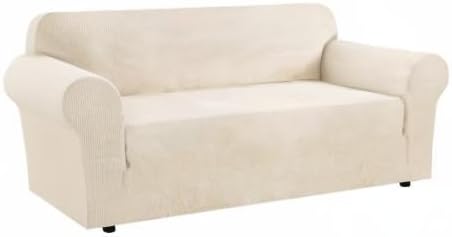 H.VERSAILTEX Stretch Oversized Couch Cover 1 Piece Sofa Slipcovers - Image 9