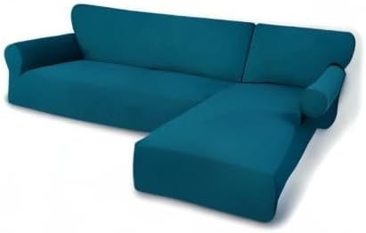 PureFit Stretch Sectional Couch Covers 2 pcs Non Slip L Shape Sofa Cover - Image 8
