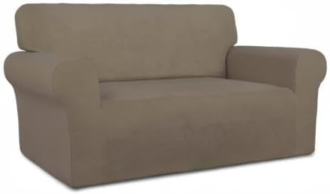PureFit Stretch Loveseat Covers Fleece Couch Covers - Image 8