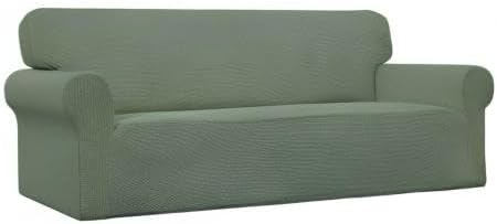 Easy-Going Stretch Oversized Sofa Couch Slipcover Washable Greyish Green | - Image 9