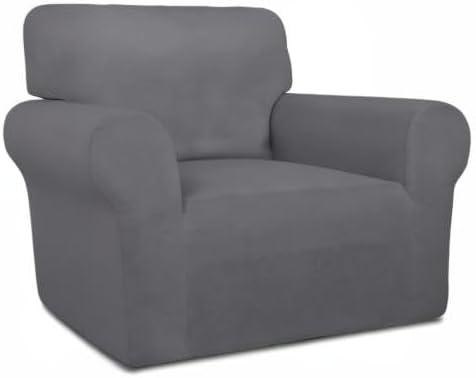 PureFit Super Stretch Chair Covers Fleece Couch Covers - Image 8