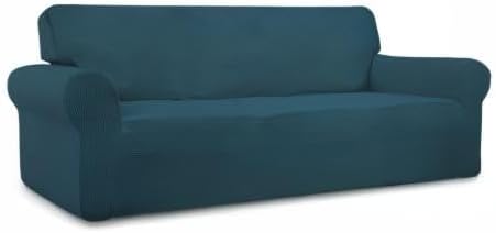 Easy-Going Stretch Oversized Sofa Couch Slipcover Washable Deep Teal | 1-Piece - Image 8