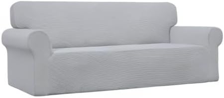Easy-Going Stretch Oversized Sofa Couch Slipcover Washable Silver Gray | - Image 9