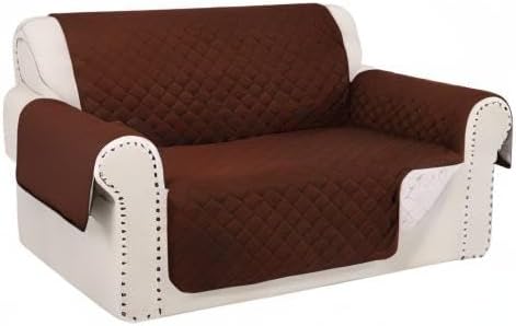Reversible 45" Small Loveseat Sofa Covers, Friendly Furniture Protector - Image 7
