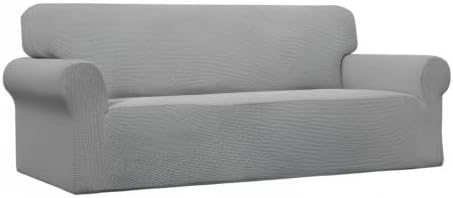 Easy-Going Stretch Oversized Sofa Couch Slipcover Washable Light Gray | 1-Piece - Image 9
