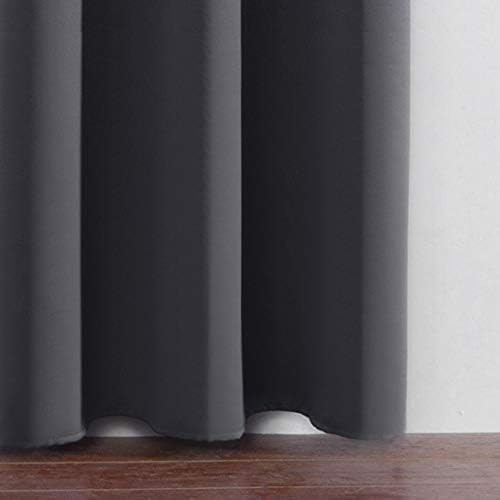 Blackout Curtains 66 x 84 inch/Grey Curtains Set of 2 Panels/Thermal Insulated - Image 9