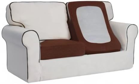 Easy-Going Stretch 2 Pieces Loveseat Couch Cushion Cover - Image 8