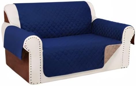 Reversible 45" Small Loveseat Sofa Covers, Friendly Furniture Protector - Image 8