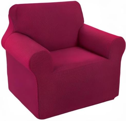 U-NICE HOME Stretch Recliner Chair Cover Armchair Slipcover, Burgundy | - Image 8