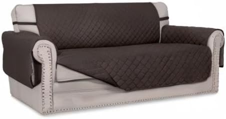 Easy-Going Reversible Couch Cover, 2 Cushion Sofa, Chocolate/Chocolate | - Image 8