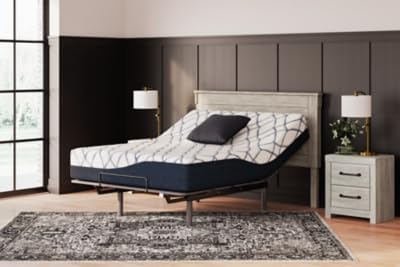 Signature Design by Ashley 12 Inch Chime Elite 2.0 Plush Green Tea Memory Foam Mattress for Cool Sleep and Pressure Relief, California King, Fiberglass Free, Mattress In A Box