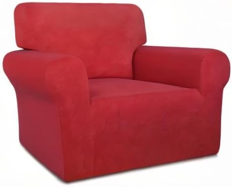 PureFit Super Stretch Chair Covers Fleece Couch Covers - Image 8