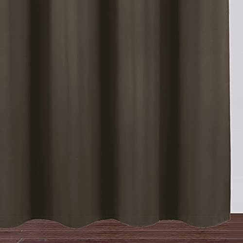 Blackout Curtains 66 x 84 inch/Chocolate Brown Curtains Set of 2 Panels/Thermal - Image 8