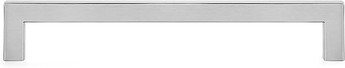 Ravinte 1 Pack 7-1/2 Inch Kitchen Square Cabinet Handles Satin Nickel Cabinet Pulls Brushed Nickel Drawer Pulls Kitchen Cabinet Hardware Kitchen Handles for Cabinets Cupboard Handles Drawer Handles