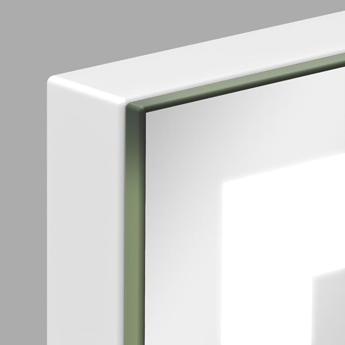 FENNIO Large Vanity Mirror with Lights，40" x 28"Makeup Mirror with Lights，Hollywood Mirror with 3 Color Modes & Adjustable Brightness，Vanity Mirror Square White
