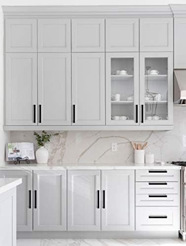 Ravinte 32 Pack 5 Inch Kitchen Square Cabinet Handles Matte Black Pulls Black Drawer Pulls Kitchen Cabinet Hardware Handles