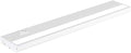 LED Under Cabinet Lighting Hardwired - 3CCT 18 Inch White Finish - Undercabinet Lights for Kitchen - Linkable Undercounter Dimmable Plug in Light or Hard Wired - Under Counter Fixture Direct Wire