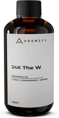 24K The W Diffuser Oil, 6.7 FL Oz, 200 mL, Luxury Hotel Scent for Home, Bathroom, Spa & Office, Hotel Aroma, Natural Essential Oil, Citrus & Lemongrass.