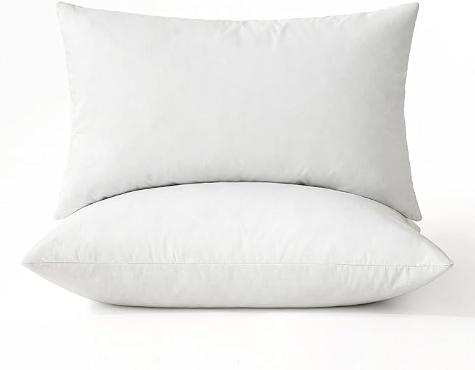 MIULEE 14x22 Pillow Inserts, Double-Layer Down-Proof Cotton Cover, Decorative by MIULEE