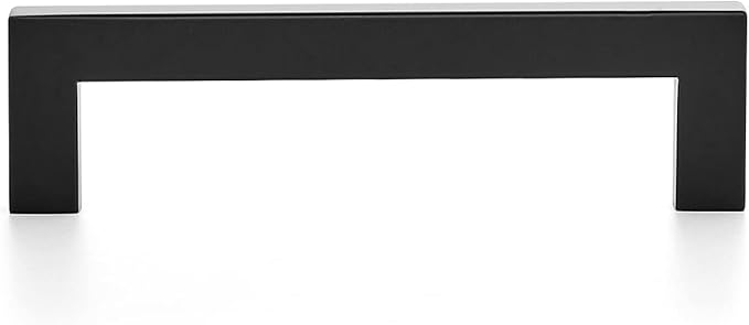 Ravinte 10 Pack 4-1/2 Inch Kitchen Square Cabinet Handles Matte Black Pulls Black Drawer Pulls Kitchen Cabinet Hardware Handles
