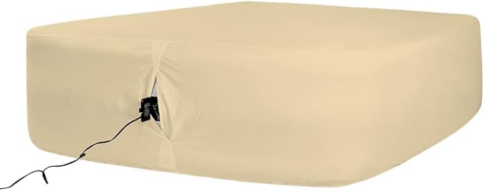 Bedecor Air Bed Sheets for Mattress Cover Removable Bed and Elastic Band Super Soft and Breathable & Deep up to 21" Beige Twin