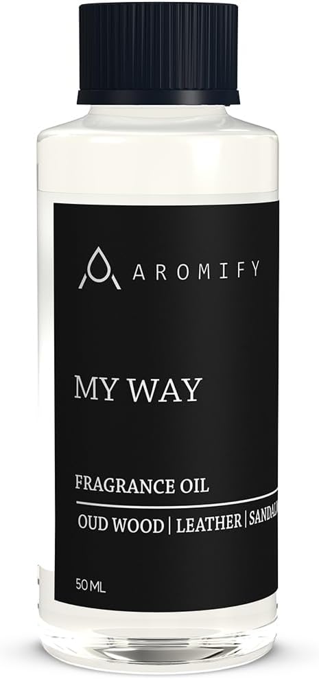 My Way Diffuser Oil, Inspired by 1 Hotel Miami Beach, Hotel Scent Diffuser Oil, My Way Aromatherapy Blend of Essential Oils for Home & Office, Leather & Sandalwood Scent, 1.6 FL Oz, 50 mL