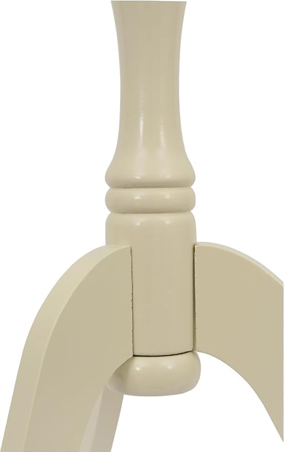 Decor Therapy Simplify Round Pedestal Accent Side Table, Chic & Compact MDF Furniture for Traditional Stylish Spaces - Buttermilk - (15" x 15" x 24")