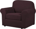 H.VERSAILTEX 2-Pieces Chair Cover Slipcover Furniture Protector Armchair Cover by HVERSAILTEX