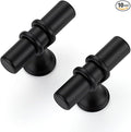 10 Pack Matte Black Cabinet Knobs - Kitchen Cabinet Knobs Cabinet Pulls for Kitchen Cabinet Drawer Stainless Steel Dresser Knobs for Cabinet Hardware 2in Length Single Hole