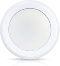 ECOELER 6 Inch Dimmable Aluminum Baffle White Trim LED Disk Light, 16.5W 5000K Daylight,1000Lm, LED Flush Mount Ceiling Fixture for Home Improved, ETL and FCC Approved