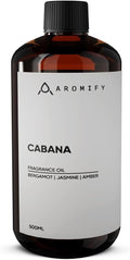 Cabana Diffuser Oil,16.9 FL Oz, 500 mL Diffuser Fragrance Oil for Home, Spa & Office, Luxury Hotel Blend of Natural Essential Oil, Bergamot & Amber Scent.