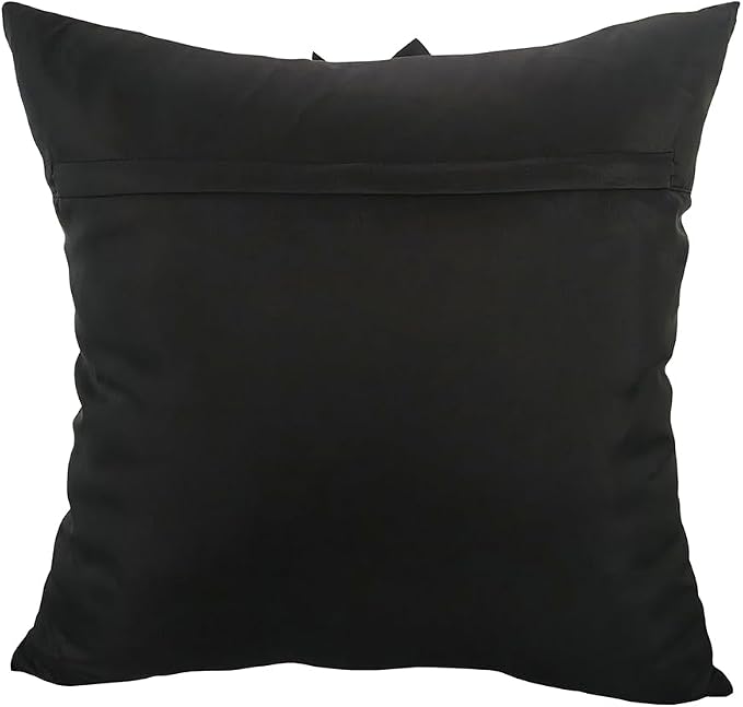 Black Accent 3D Flower Decorative Throw Pillow Covers - Image 8