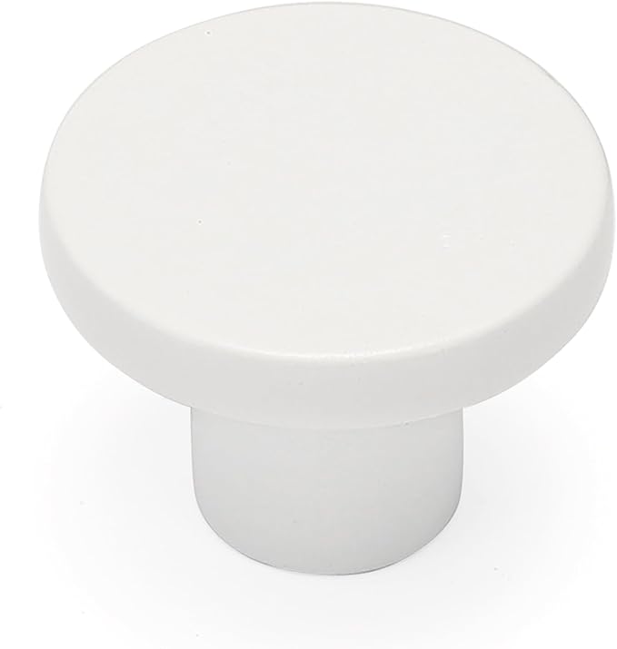 Ravinte 3 Pack Cabinet Knobs White Kitchen Cabinet Knobs Round Dresser Drawer Pulls Closet Door Pulls 1-1/5 Inch