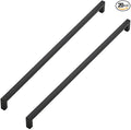 Ravinte 20 Pack Black Cabinet Pulls 18 Inch Square Kitchen Cabinet Handles Matte Black Kitchen Hardware for Drawer Pulls Drawer Handles Come with Screwdriver