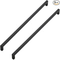 Ravinte 3 Pack Black Cabinet Pulls 18 Inch Square Kitchen Cabinet Handles Matte Black Kitchen Hardware for Drawer Pulls Drawer Handles Come with Screwdriver