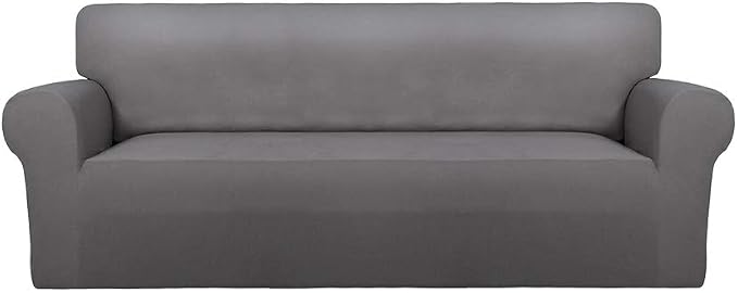 PureFit Stretch Couch Covers for Sofa Large Sofa Slipcovers Light Gray | by PureFit