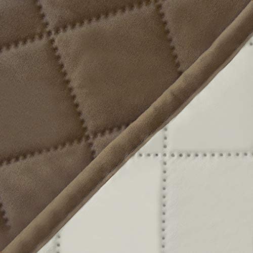 Easy-Going Reversible Couch Cover, 4 Seater Sofa, Camel/Ivory | XX-Large Sofa - Image 6