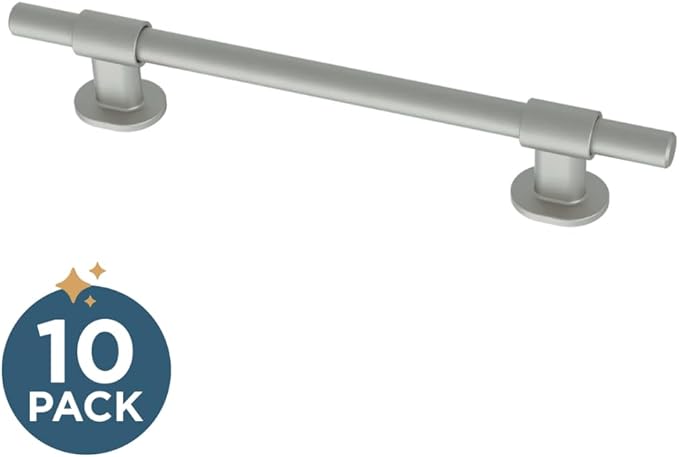 Franklin Brass Adjusta-Pull (10-Pack) Adjustable Drawer Pulls | Fits 1-3/8 to 6-5/16 Inch Hole Centers | Satin Nickel Cabinet Handles| Francisco P44365-SNM-B2