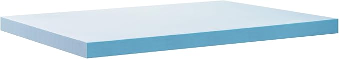 ZINUS 4 Inch Green Tea Cooling Gel Memory Foam Mattress Topper, Smaller, More Convenient WonderBox Packaging, Cooling Gel Foam, Pressure-Relieving Design, CertiPUR-US Certified, Full