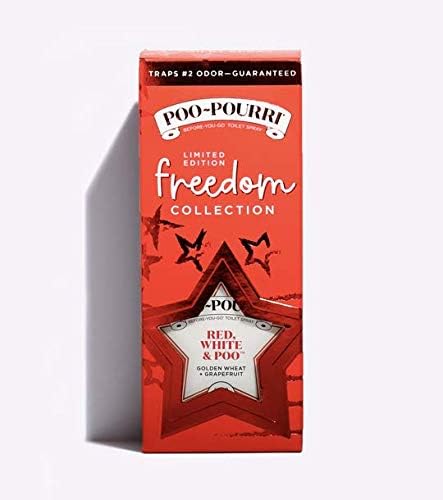 Poo-Pourri Before You Go Toilet Freedom Collection Red, White and Poo 2 Ounce, 2 Pack