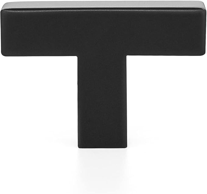 Ravinte 3 Pack 2 inch Length Square Cabinet Pulls Matte Black Stainless Steel Kitchen Drawer Pulls Cupboard Handles Cabinet Handles