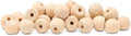 Wood Knobs, 3/4 Inch Round Natural Wood Drawer Pulls, Pack of 25 Unfinished Wooden Drawer Knobs, Ball Shaped Wood Cabinet Knobs, Nursery Dresser Knobs, Wood Door Knobs and Crafts