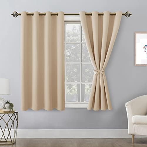 Blackout Curtains for Bedroom, 52 x 54 Inches Long, 2 Panels | Thermal - Image 8